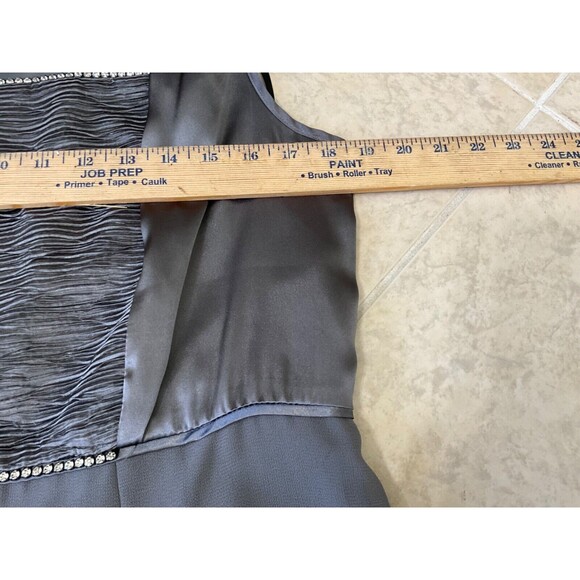 Midnight Velvet Fit & Flare cocktail party sleeveless midi Dress women’s size 14 - Picture 9 of 12